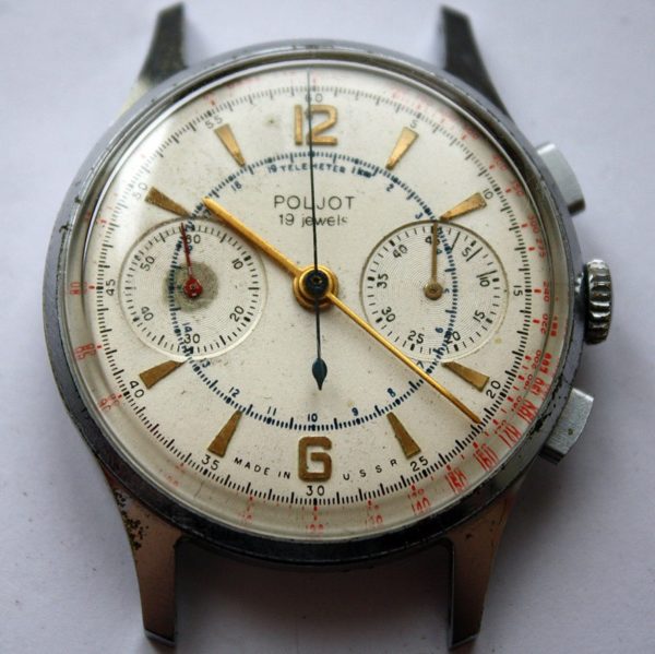 Poljot 3017 Military Chronograph Watch USSR 1960s