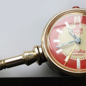 Soviet Vintage Slava Alarm Clock Moscow Olympic Games 1980