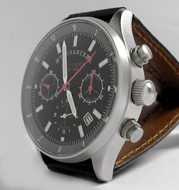 Russian mechanical chronograph watch Poljot Sturmanskie Gagarin 31681 / 1351608