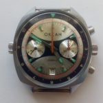 Russian Vintage Poljot OKEAH Navy Chronograph Watch 1980s