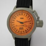 Russian 24-hour mechanical watch Submarine ANTEY (OSCAR II) Orange 45 mm