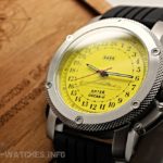 Russian 24-hour mechanical watch Submarine ANTEY (Oscar-2) Yellow 47 mm