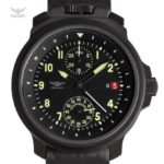 Russian Chronograph Watch Pilot Aviator BORTOVIE 3133 Black/Green