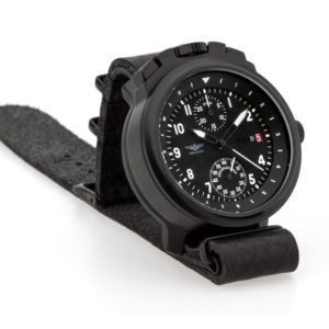 Russian Chronograph Watch Pilot Aviator BORTOVIE 3133 Black/White