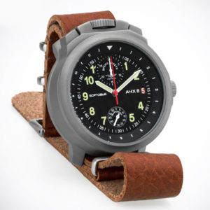 Russian Chronograph Watch Pilot Aviator BORTOVIE 3133 Grey/Green