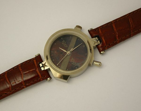 Russian mechanical watch Raketa Red Jasper Dial Goodbye USSR 1991