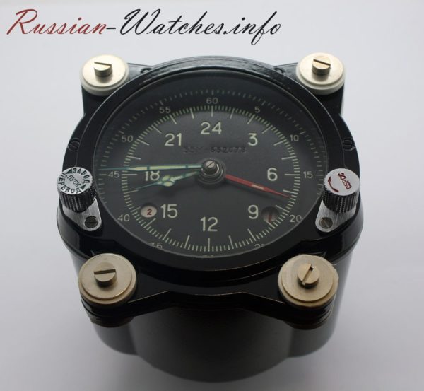 Russian 24 hour Aircraft Military Clock 129 ChS 55M
