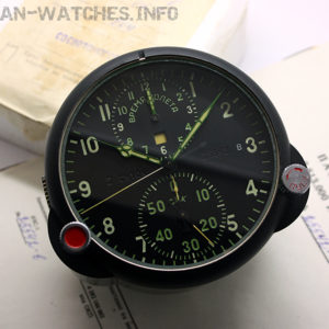 Russian aviation clock chronograph AChS-1 (box, papers)