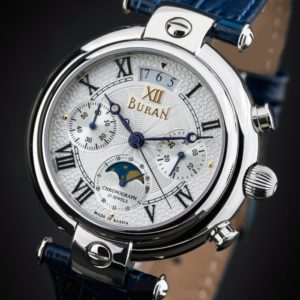 Russian Chronograph Watch, BURAN 31679 Moonphase