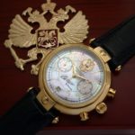 Russian chronograph watch Poljot 3133 PRESIDENT PUTIN Perl Dial