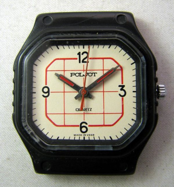 Soviet quartz watch Poljot 2456 USSR 1980s