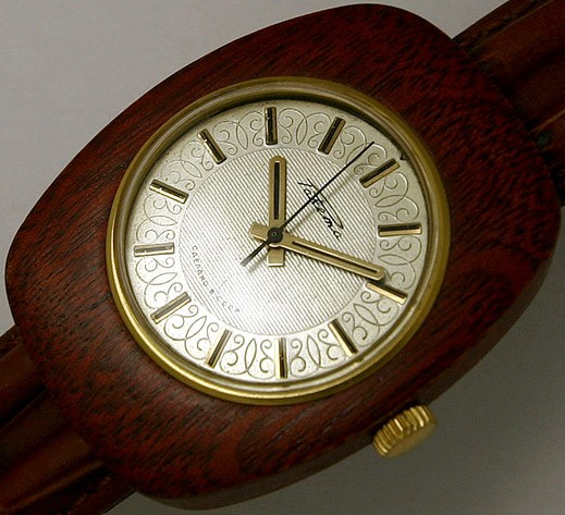 Raketa watch wooden case USSR 1975