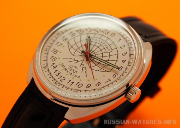 Russian 24 hour watch, Raketa Polar Bear white