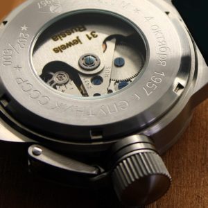 Russian 24-hours automatic watch Sputnik 1957 4col3 52 mm