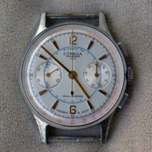 Strela watch, Poljot 3017, Military Chronograph USSR 1960s