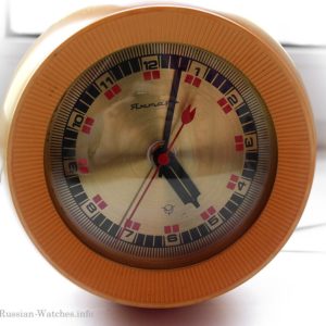 Russian Electro-Mechanical Desk Clock Yantar Roly-Poly USSR 1980s