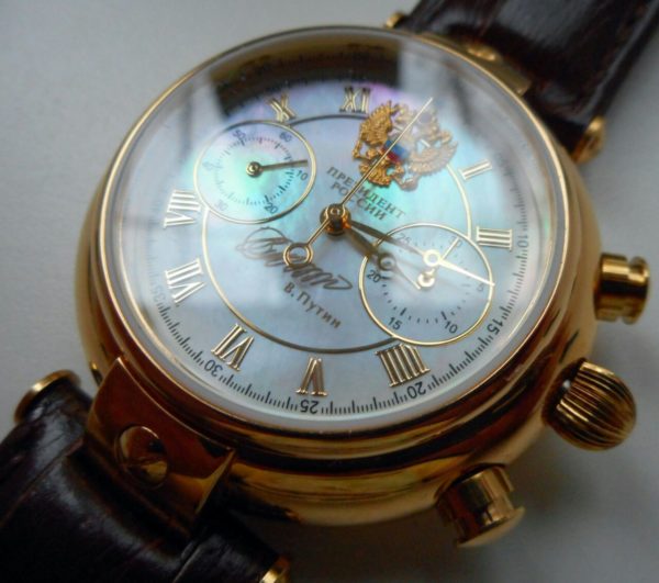 Russian chronograph automatic watch President Putin Poljot 3140