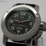 Russian watch with 24-hour dial – Submarine K-141 Kursk 47 mm Black