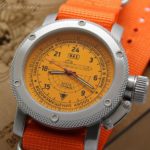 Russian Watch with 24-Hour Dial – Submarine TYPHOON (Akula) Orange Zulu 47 mm