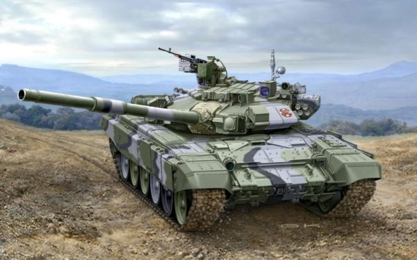 Russian battle tank T-90