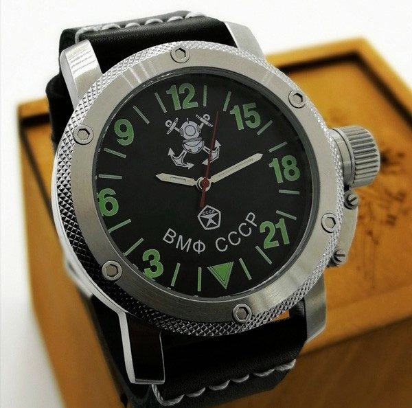 Russian Navy Diver 24-hours automatic watch 47 mm