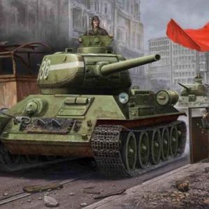 Russian 24-hours Mechanical Watch Tank T-34 (white)