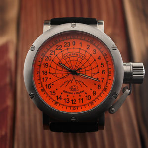 Russian 24 hour watch, Arctic Camp Barneo 45 mm (orange)